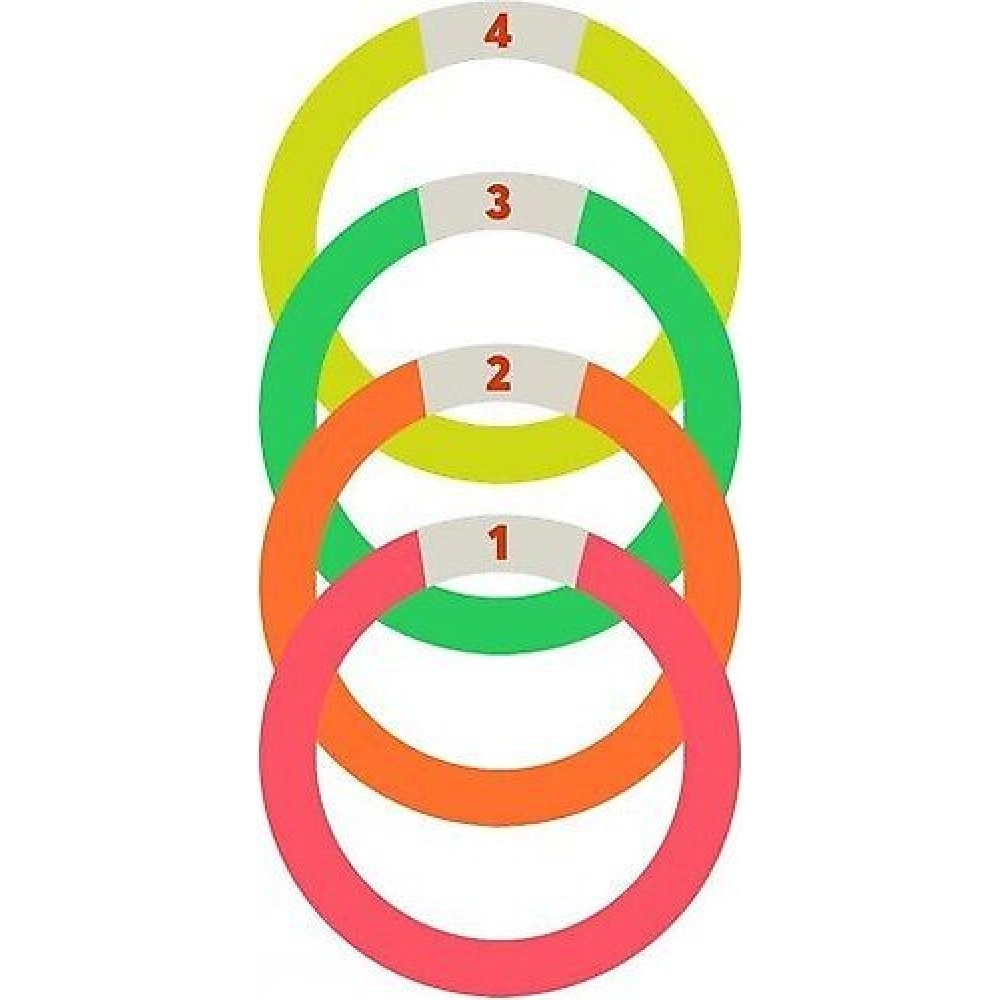 HAVUZ DİP ÇEMBER SETİ NUMARALI 4'LÜ