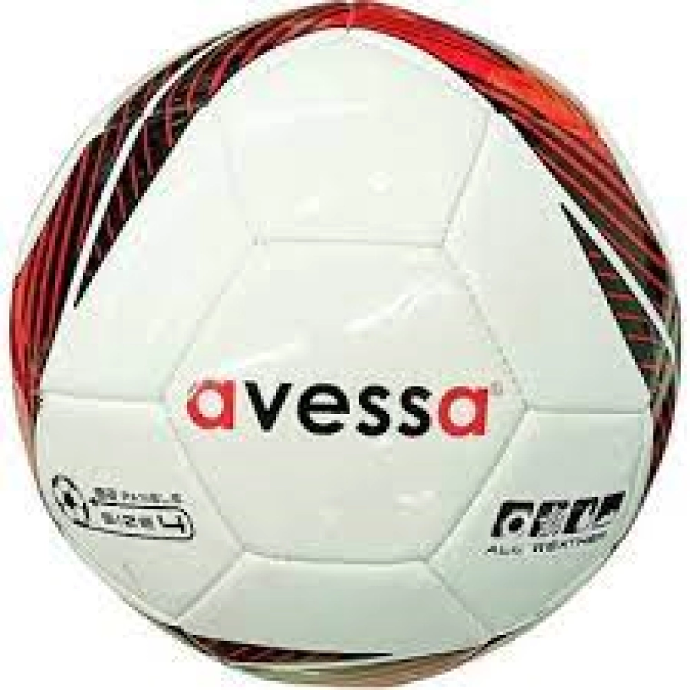 HYBRİD FUTBOL TOPU-SİYAH/KIRMIZI -NO:4/365 gr